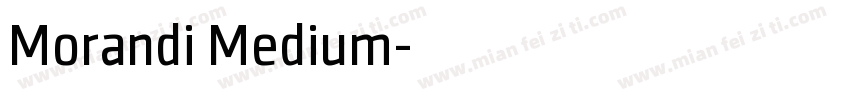 Morandi Medium字体转换